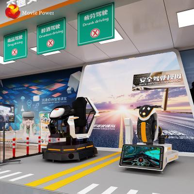 China Simulador educativo de la plataforma del movimiento del coche de seguridad de tráfico del equipo VR en venta