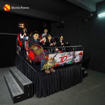 중국 유압 7D 영화관 시뮬레이터 의자 유원지 9 좌석 판매용