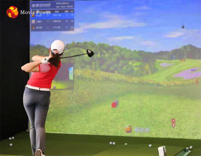 China Professional Virtual Indoor Golf Simulator Projection ROHS for sale