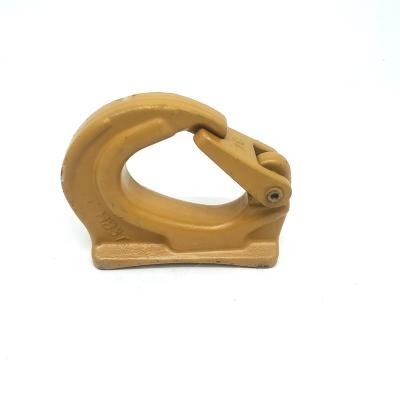 China 2-3KG Weight Excavator Lifting Hook Alloy Steel Material Yellow Color for sale