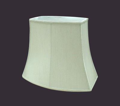 China E27 Victoria Lamp Shade Square Cut Corner Bell Shaped With Ribbons and plastic reducer for sale