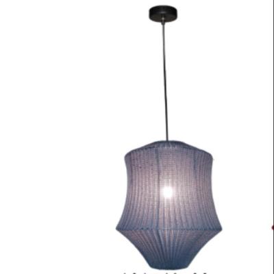 China Irregular Na Woven Hanging Lamp Shade for sale