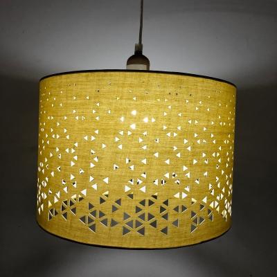 China Drum Pierced Lamp Shade Triangle Hollow Out NA  Design For Hotels And Rooms for sale