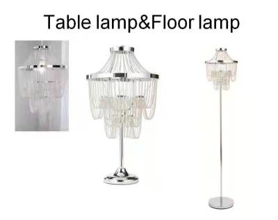 China Crystal Bead Simple Modern Table Lamp With E26 27 E12 E14 Socket for sale