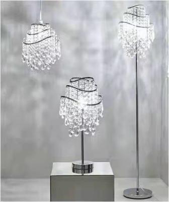 China Height 200MM Simple Modern Table Lamp With Crystal Bead for sale