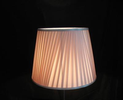 China Hand Gather Pleated Lamp Shade For Table And Floor Lamps silk fabric for sale