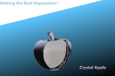 China glass apple/christmas gift/crystal craft/crystal apple/glass craft/crystal gift for sale