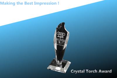 China CRYSTAL award/CRYSTAL torch award/TROPHY/GLASS torch TROPHY/AWARD/CRYSTAL trophy for sale