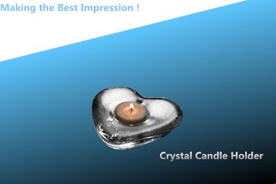China crystal heart candle holder/glass candle holder/crystal candle stick/votive candle holders à venda