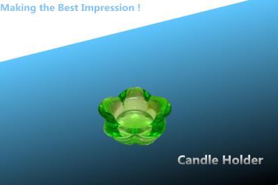 China green crystal candle holder/glass candle holder/crystal candle stick/candle holder for sale