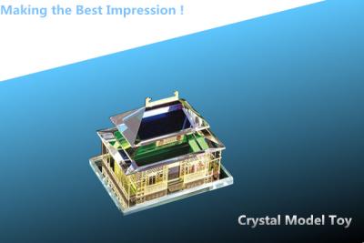 China building model/office craft/crystal model/glass craft/crystal gift/metal palace/craft for sale