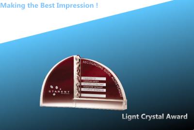 China crystal light award/crystal nameplate/crystal paperweight/light crystal award à venda