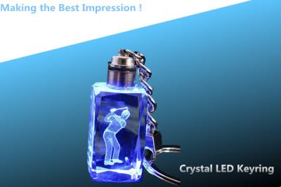 China crystal led keyring/CRYSTAL LED KEYCHAIN/crystal rectangle keyring/rectangular key chain for sale