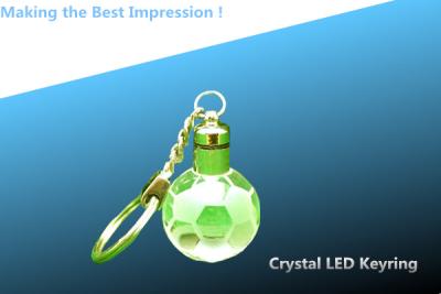 China LED crystal keychain/crystal LED keyring/globe LED keyring/CRYSTAL GLOBE LED key CHAIN for sale