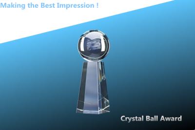China crystal ball awards/crystal sphere trophy/crystal awards/glass sphere awards/crystal ball for sale