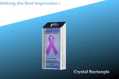 China crystal rectangle/crystal blocks/crystal 3d rectangle/crystal cube/crystal rectangle award à venda