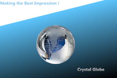 China blank crystal globe/3d crystal globe/crystal sphere trophy/crystal blank ball/blank ball à venda