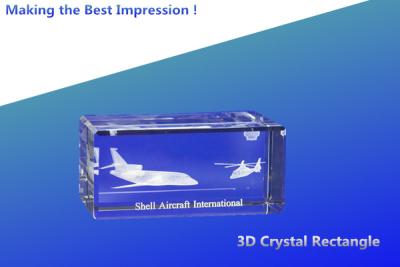 China 3d crystal rectangle/crystal 3d laser rectangle/crystal cube/crystal blocks/blank crystal for sale