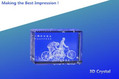 China 3d crystal awards/crystal 3d award/blank crystal rectangle award/glass rectangle/3d laser for sale
