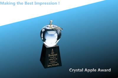 China crystal apple awards/crystal apple paperweight/crystal apple/apple paperweight trophy à venda