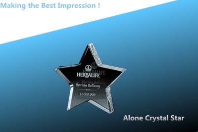 China glass star/crystal star/alone star/crystal stars award/crystal lonely star/glass stars for sale