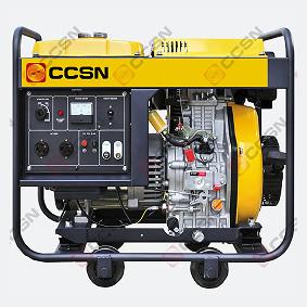 China CCSN 5KW/6.25KVA conjunto de generadores diésel portátiles para el hogar de doble combustible de tipo marco abierto en venta