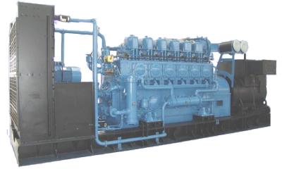 China 6300V/10500V Three Phase Gas Generator Set Electric Start / Air Start for sale