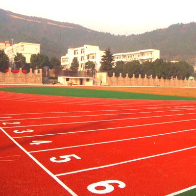 China Non Toxic Rubber Athletic Track , 11mm Prefabricated Running Track for sale