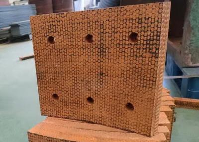 China Woven Brake Block Material Brake Pads Friction Pads Woven Brake Lining with Holes en venta