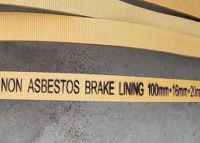 China Winch Brake Lining Roll Mooring Winch Brake Lining Non Asbestos Woven Brake Lining zu verkaufen