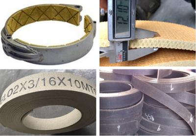 China Flexible Brake Band Lining Woven Roll Lining With Brass Wire Reinforced for sale