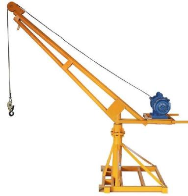 China 500kg Portable Mini Lifting Crane , 1.3KW Construction Material Lifting Equipment for sale
