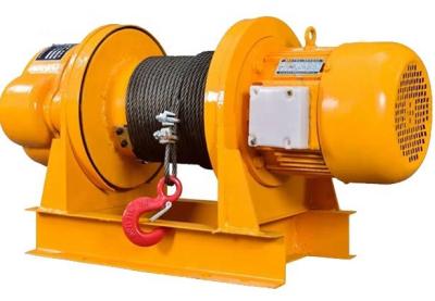 China 8m/Min Pulling 1500kg Construction Lift 1000kg Electric Rope Winch With Wireless Remote Control for sale