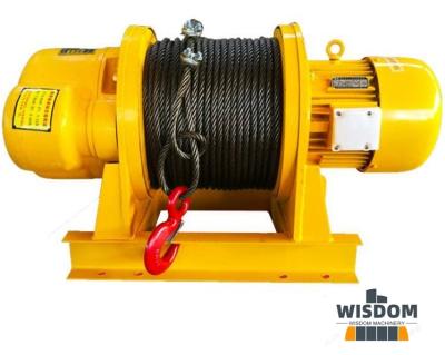 China 800kg Elevator Hoist 220v Kcd Electric Wire Rope Winch for sale