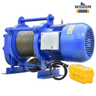 China Popular Kcd 220v Electric Wire Rope Winch Hoist 2 Ton for sale