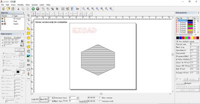 China Software da máquina de gravura do laser Ezcad2 para cortar o papel/pano à venda