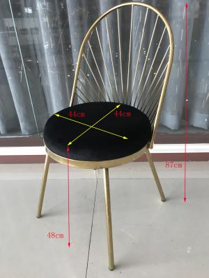China el hierro labrado de los 87cm tapizó la cena de sillas en venta