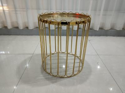 中国 50cmの金メッキのコーヒー テーブル 販売のため