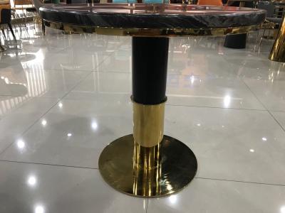 中国 居間のための円形のカスタマイズ可能な大理石の鉄のコーヒー テーブル 販売のため
