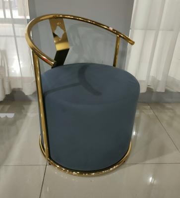 China 75cm Height Stainless Steel Frame 150kg 1 Seater Iron Sofa for sale