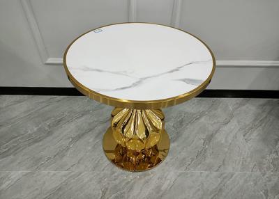 Chine Table basse moderne d'emboîtement d'Odm en métal de marbre d'or de cadre à vendre