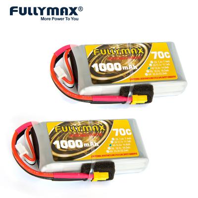 China 6s 1000mah Lipo Battery 14.8V 70C FPV Racing Rc Car Rechargeable Battery Pack Drone for sale