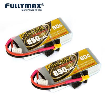 China 2s 850mah Lipo 7.4v 80c Fpv Lipo Battery Packs 2s Big Load Multirotor Drone Hexacopter Octocopter for sale