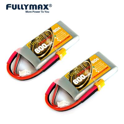 China 2S 7.4 V 600mah Lipo Battery 2 Cell FPV Lipo 7.4 V Rc Battery 80C High Discharge Rate for sale
