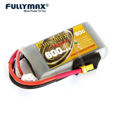 China 11.1V 3s 600mah Lipo Battery 80C Rc Boat Battery Car FPV Drone Rechargeable for sale