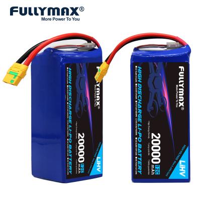 China 12cell 20000mAh Lipo Battery Energy Density High Lithium Polymer Battery For Drone 47.04V 12C for sale