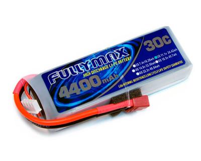 China FFULLYMAX LiPo Battery Pack 30C 4400mAh 3S 11.1V with T Plug for RC cars, RC aircraft, RC helicopters, F3A competition for sale