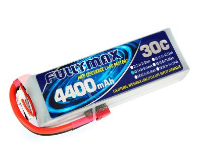 China FULLYMAX LiPo Battery Pack 30C 4400mAh 4S 14.8V with T Plug for RC cars, RC aircraft, RC Heli for sale