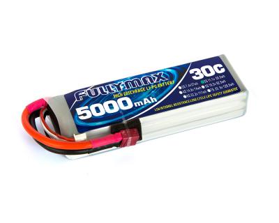 China FULLYMAX LiPo Battery Pack 30C 5000mAh 3S 11.1V with Deans connector for RC cars, RC aircraft, RC helicopters for sale