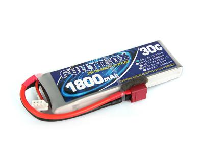 China 30C 1800mAh 2S LiPo Battery Pack With T Plug For RC Car Boat Truck Heli Airplane for sale